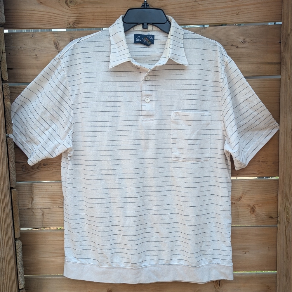 Arnold Palmer Short Sleeved Polo Shirt Men's Medium Cotton Polyester